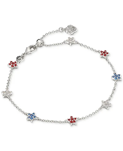 Kendra Scott Crystal Multi Star Sierra Link Chain Bracelet
