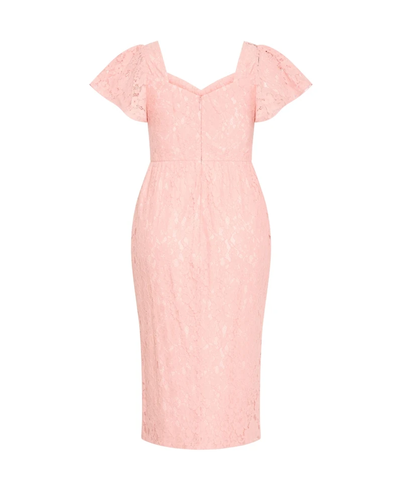 City Chic Plus Maisie Lace Midi Dress