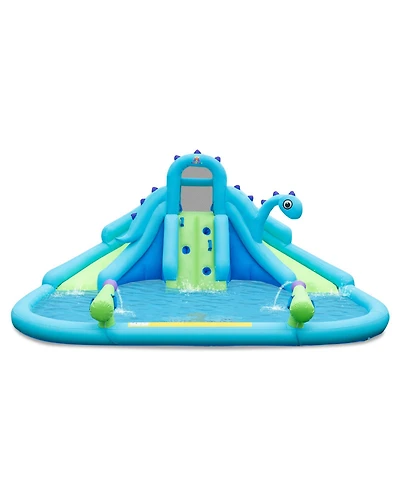 Inflatable Water Slide with Dual Slides and Large Splash Pool (Without Blower)