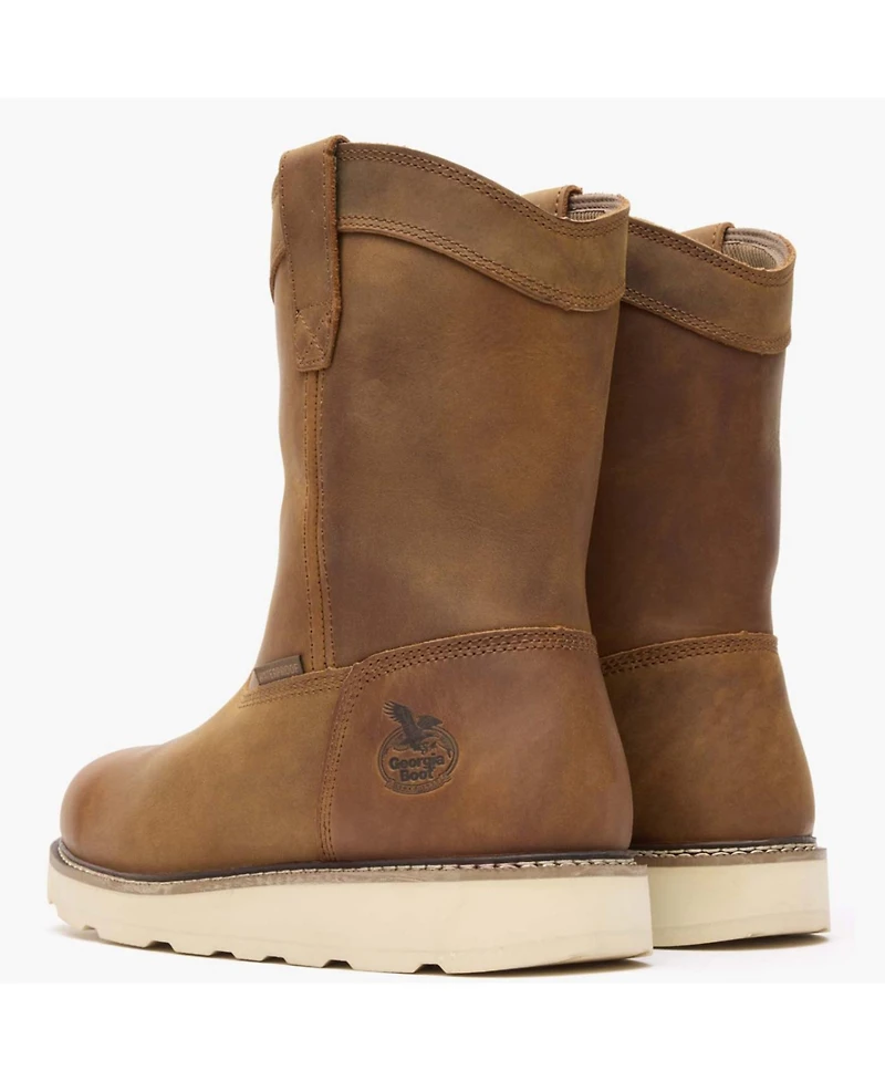 Georgia Boot Men's Core 37 Wedge 10" Steel Toe Waterproof Pull-On Work