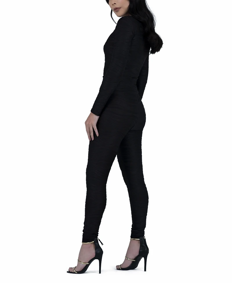 Terese Sydonna Women's Black High-Waist Sculpting Knit Pant