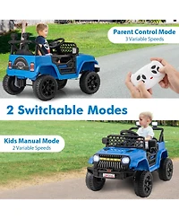 12V Kids Ride on Truck Car with Parental Remote and Music Player