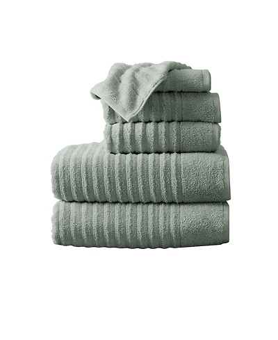 Linery & Co. Luxury 100% Combed Cotton 6-Piece Bath Towel Set