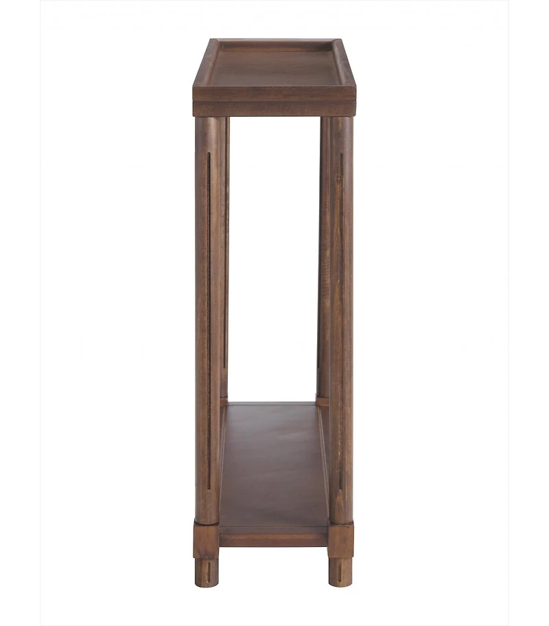 Set of Two Rectangular End Tables with Shelf – Practical and Stylish Wood for Small Spaces