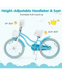 20 Inch Kids Bike with Dual Brakes and Adjustable Seat