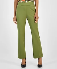 Ak Anne Klein Women's Cool Crepe Mid Rise Pull-On Pants