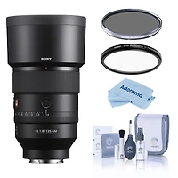 Sony Fe 135mm f/1.8 Gm Lens, Bundle with Hoya 82mm Uv and Cpl Filters