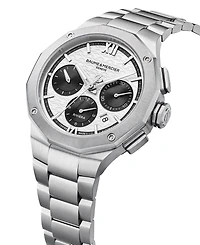Baume & Mercier Men's Swiss Automatic Chronograph Riviera Stainless Steel Bracelet Watch 41mm