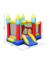 Kid's Inflatable Bouncer with Jumping Area and 480W Blower