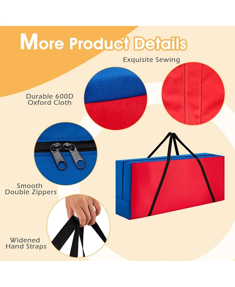 4 in a Row Game Carry Storage Bag with Durable Zipper