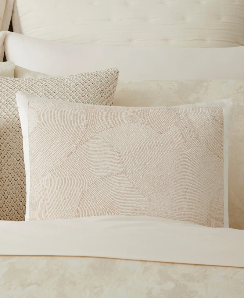 Donna Karan Home Cord Swirl Decorative Pillow