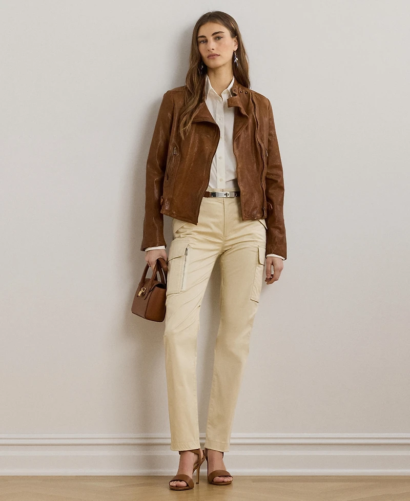 Lauren Ralph Women's Cotton Sateen Cargo Pant