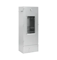 Bbq Oven Smoker with Wood Chips 17.5"x11.4"x43.3" Galvanized Steel