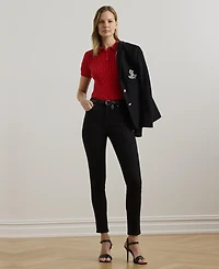 Lauren Ralph Lauren Women's Cable-Knit Polo Shirt