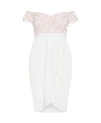 City Chic Women's Lace Glamour Midi Dress