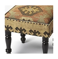 Modern Upholstered Ottoman – Linen Accent Bench for Cozy Living Room or Reading Nook