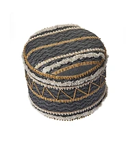 Cotton Ottoman Footrest for Living Room Seating and Cozy Home Decor