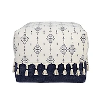 Soft Cotton Ottoman for Living Room Footrest and Comfortable Seating