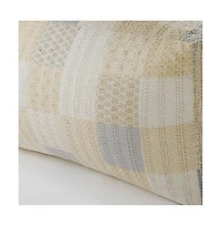 48" Cream 100% Cotton Ottoman