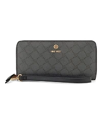 Nine West Lockup 9S Zip Around Wristlet