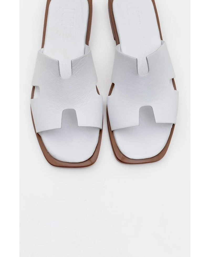 Jez Leather Slide Sandal (Women)