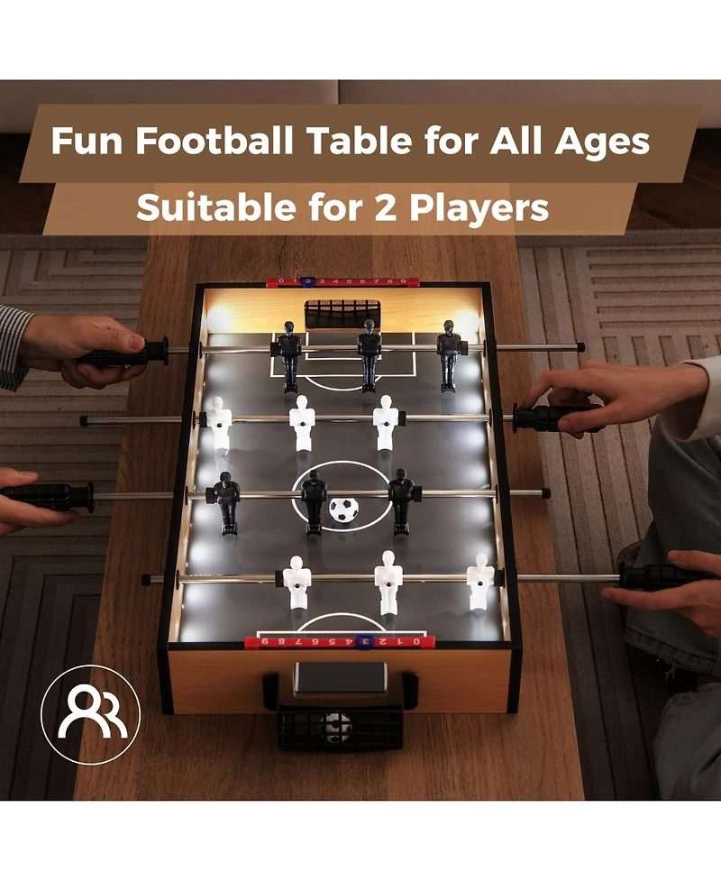 Mecale Game Room Size Football Table with Non-slip Handle