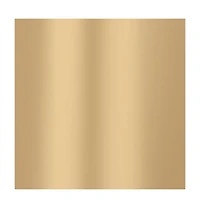 Compact 35" Dining Table – Elegant White and Gold Design with Steel Pedestal Support