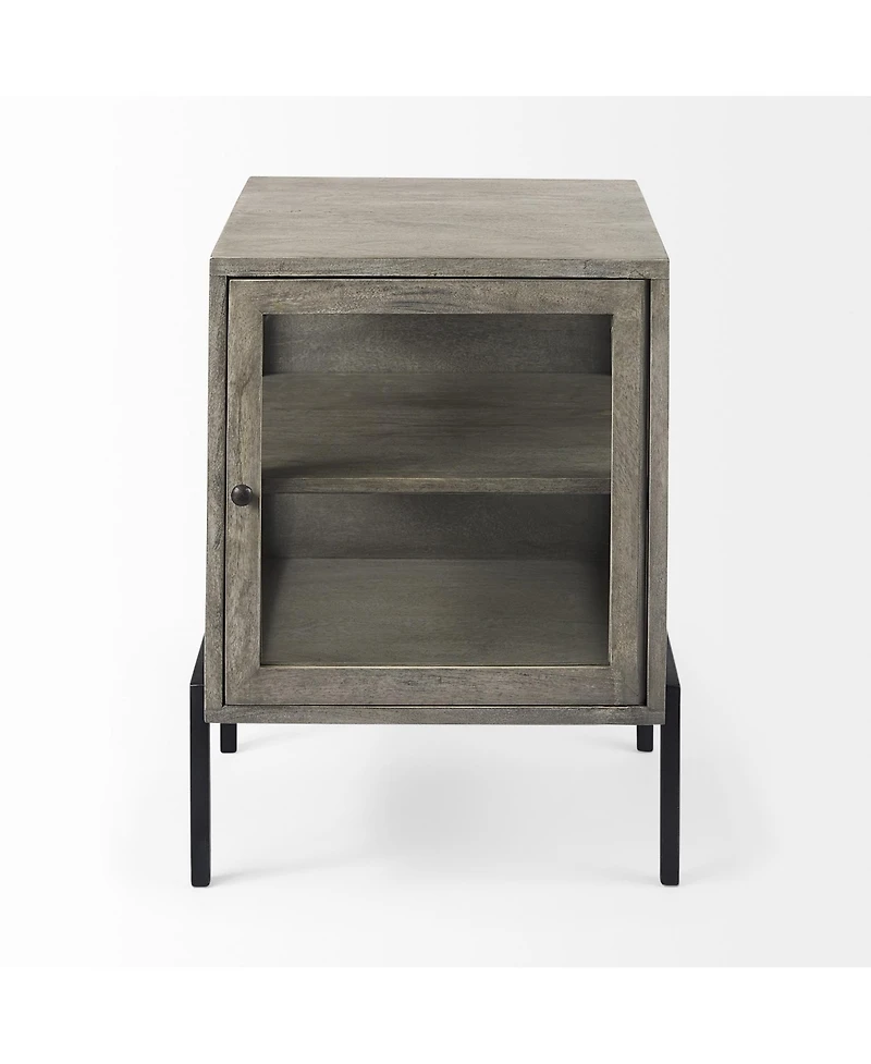 Solid Wood Square End Table for Living Room or Bedroom