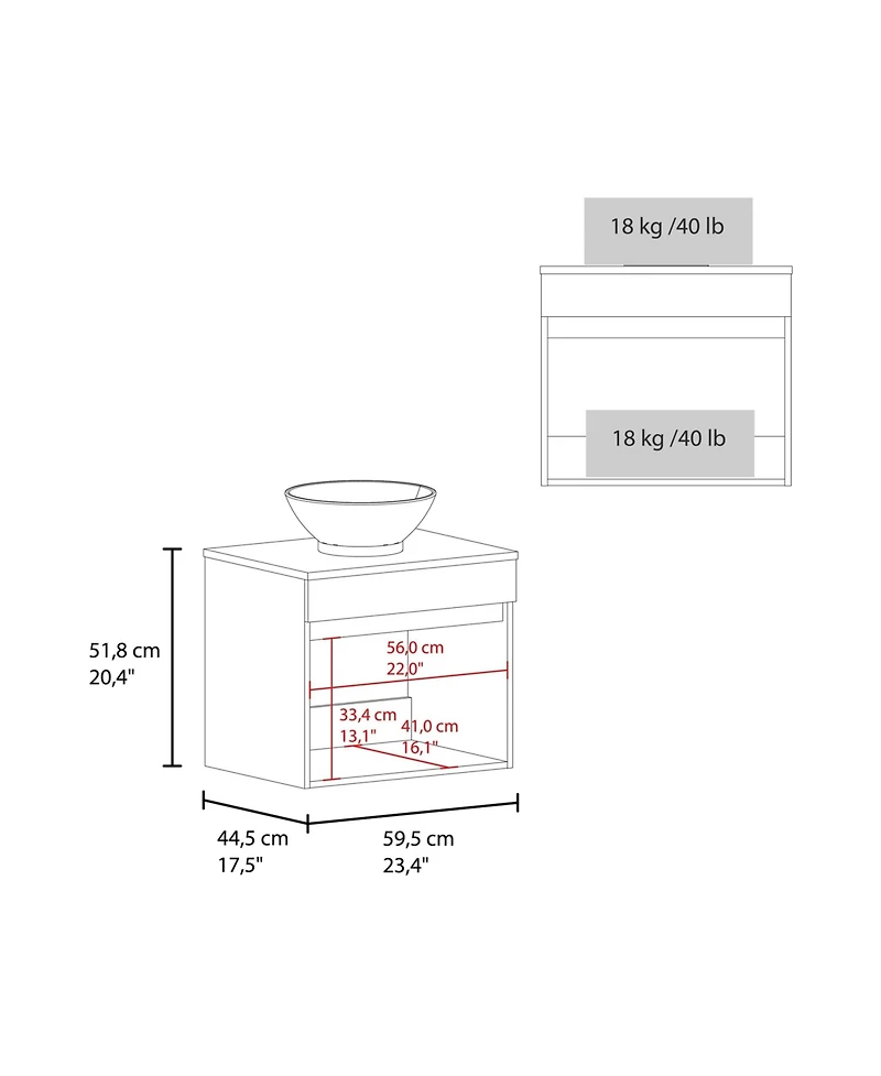 Sheridan Bathroom Vanity with 2 Doors