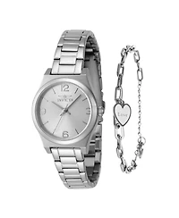 Invicta Women's Angel Quartz 3 Hand Silver Dial Watch