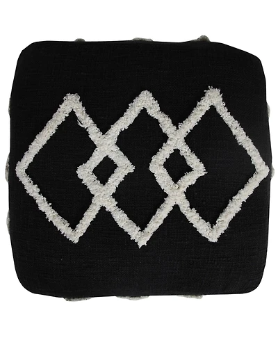 Modern Cotton Ottoman for Home Furniture and Lounge Spaces