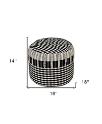 Soft Cotton Ottoman for Footrest Living Room and Cozy Seating