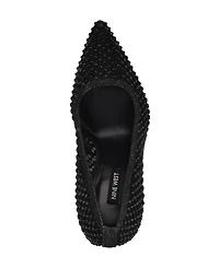Nine West Women's Fresh Rhinestone Mesh Stiletto Pumps