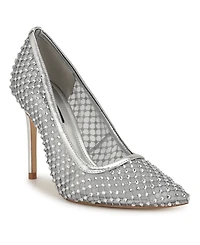 Nine West Women's Fresh Rhinestone Mesh Stiletto Pumps