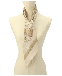 Coach Stacked Tabby Bags Print Silk Skinny Scarf
