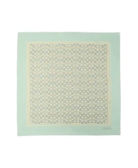 Coach Textured Signature Print Silk Square Scarf