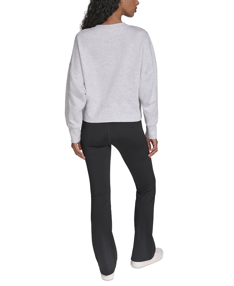 Calvin Klein Performance Women's Mini Triple Logo Pullover Sweatshirt