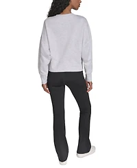 Calvin Klein Performance Women's Mini Triple Logo Pullover Sweatshirt