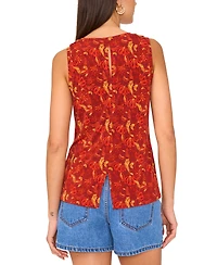 Vince Camuto Women's Printed Keyhole Tank Top