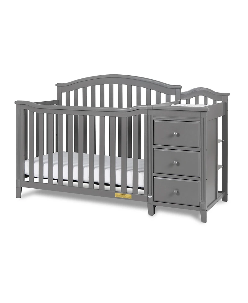 Closeout! Afg Baby Furniture 46" Wooden Kali Ii 4 in 1 Convertible Crib and Changer