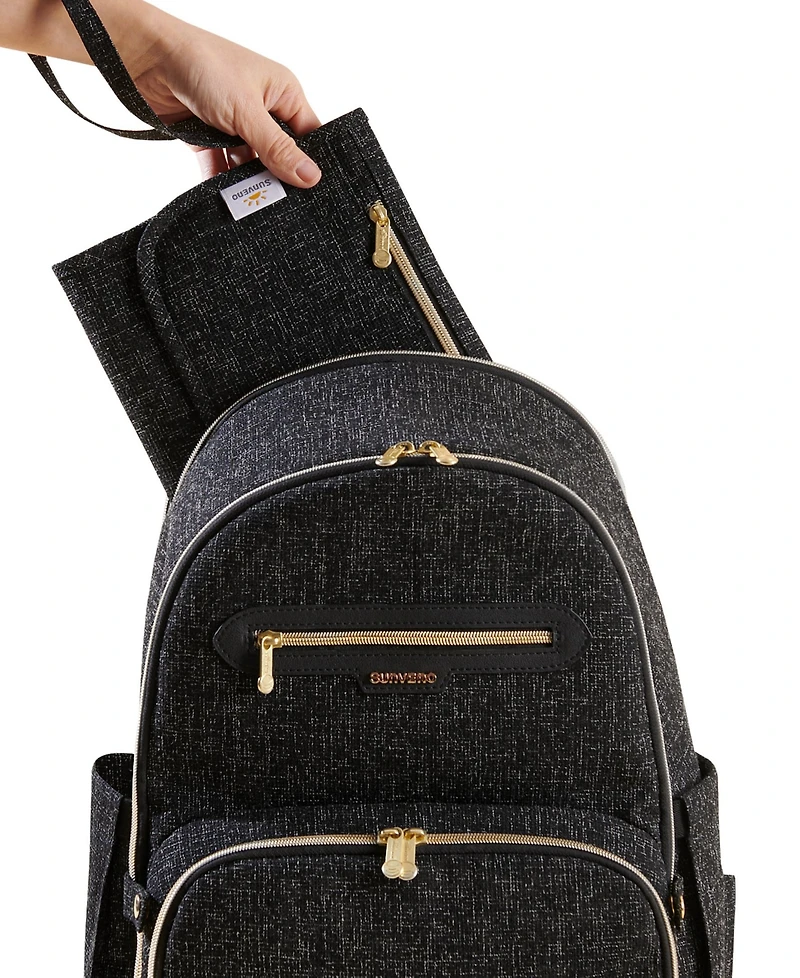 Sunveno Convertible Tweed Diaper Backpack