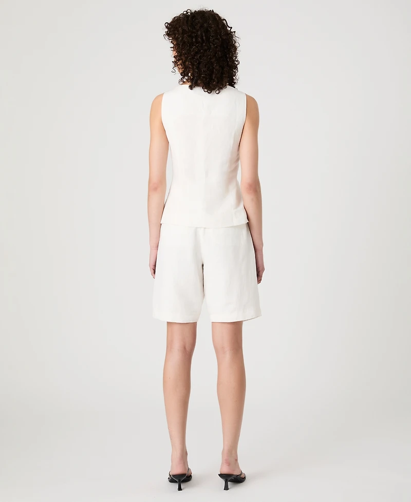 French Connection Women's Birdie Button-Front Vest Top