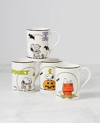 Lenox Peanuts The Great Pumpkin Mugs, Set of 4