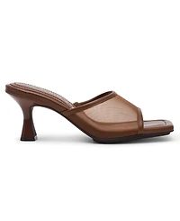 Anne Klein Women's Julie Square Toe Mesh Mule Dress Sandals