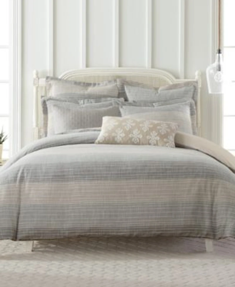 Levtex Sand Stripes Textured 3 Pc. Comforter Sets