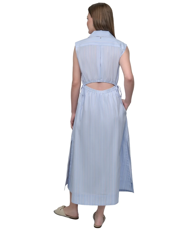 Dkny Jeans Women's Back-Cut-Out Sleeveless Maxi Dress - L3X