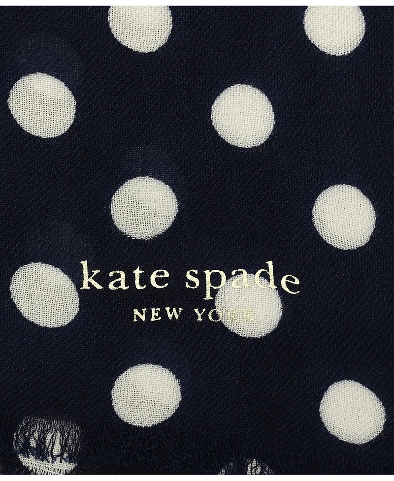 Kate Spade New York Women's Breezy Dot Viscose Oblong Scarf