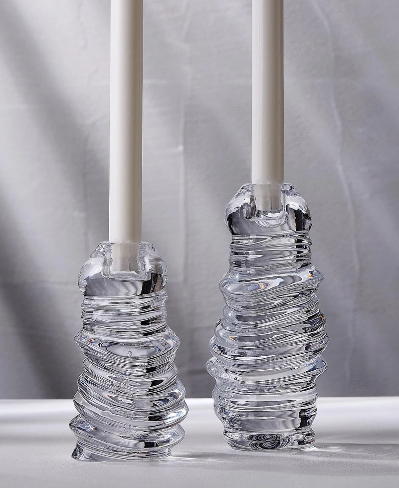 Nude Glass Eos Short Candle Holder
