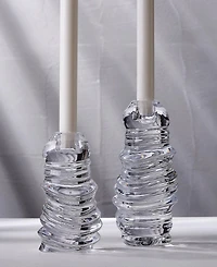 Nude Glass Eos Short Candle Holder