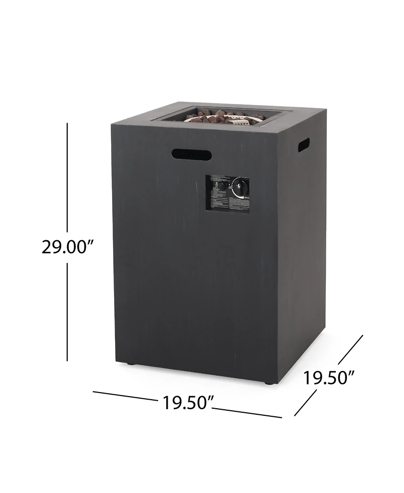 19.5Inch Outdoor 30,000 Btu Propane Fire Pit,Tank Inside,for patio,backyard,or garden